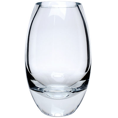 LSA International Verona Barrel Vase, Clear, H23cm LSA International Verona Barrel Vase, Clear, H23cm